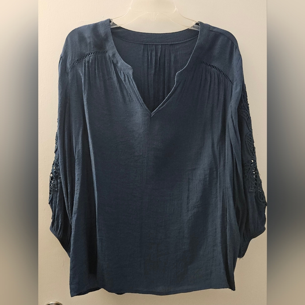 Source Unknown Deep Blue Blouse